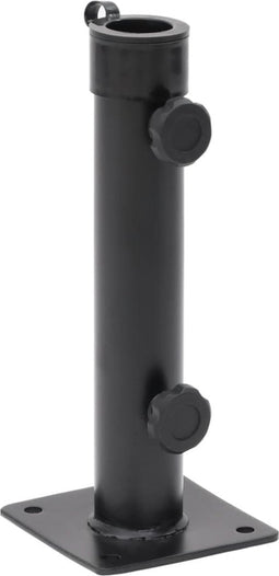 vidaXL - Parasolvoet - voor - Ø38/48 - mm - stok - staal - matzwart