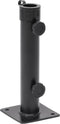 vidaXL - Parasolvoet - voor - Ø38/48 - mm - stok - staal - matzwart
