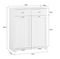 SoBuy Wasmandkast met 2 Waszakken en 2 Lades - 78x38,5x90,5cm - Wit