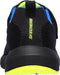 Skechers Dynamic Tread - Jongens Sneakers - Slip-on - Air-Cooled Memory Foam - Black/Blue/Lime - Maat 28