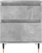 vidaXL - Nachtkastje - 40x35x50 - cm - bewerkt - hout - betongrijs