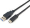 Equip 128344 - USB A naar USB Type C Oplaadkabel - 5Gbps overdrachtssnelheid - Zwart