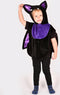 Den Goda Fen Verkleedkledij Vleermuis - Mini cape met capuchon - 86-110cm - 1-4 jaar - Zwart/Paars