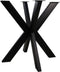 HSM Collection-Tafelonderstel Spider Oakland-70x70x72 (80x40mm)-Zwart-Metaal