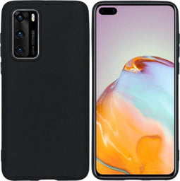 iMoshion Hoesje Geschikt voor Huawei P40 Hoesje Siliconen - iMoshion Color Backcover - Zwart