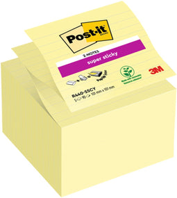 Memoblok post-it z-notes s440 super sticky geel
