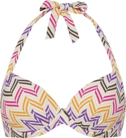 Cyell MIRAGE - Bikinitop Halter Voorgevormd met Beugel - Maat 40E Multicolor