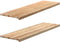 vidaXL - Vensterbanken - 2 - st - onbehandeld - 140x40x2 - cm - massief - eikenhout