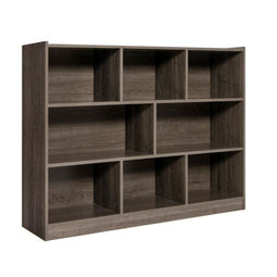 Coast Boekenkast - Open 3-Laags Opbergrek met 8 Vakken - 122 x 32 x 93 cm - Grijs