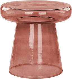 Bijzettafel glas rood CALDERA