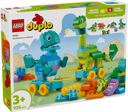 LEGO® DUPLO® Stad - 3-in-1 Dinosaurussen op Wielen - 108 onderdelen