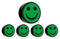 Smit Visual - Magneet smiley 35mm groen 5 stuks