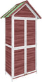 vidaXL - Tuinschuur - 89x52,5x175 - cm - massief - grenenhout - mokkakleurig