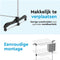 BRASQ Droogtoren - Inklapbaar - Drooglengte 36 Meter - Wieltjes en Kledinghangers - 77x73x140 cm