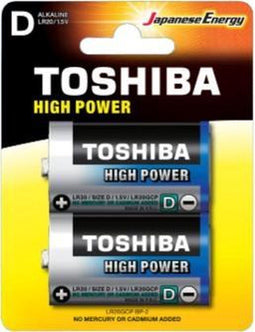 Toshiba LR20GCP BP-2 huishoudelijke batterij Wegwerpbatterij D Alkaline