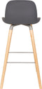 Zuiver Albert Kuip Barkruk 75 cm Donkergrijs - Set van 2