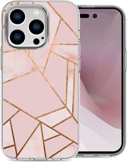 imoshion Hoesje Geschikt voor iPhone 14 Pro Hoesje Siliconen - imoshion Design hoesje - Roze / Pink Graphic