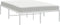 vidaXL - Bedframe - metaal - wit - 120x190 - cm