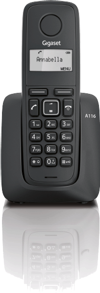 Gigaset A116 - DECT-telefoon - Bereik 300m - Zwart