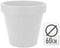 Pro Garden Plantenpot/bloempot Terras Master- dubbelwandig kunststof - wit - D60 x H55 cm - Voor buiten