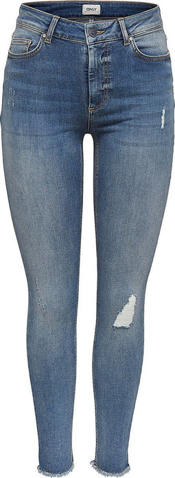 ONLY ONLBLUSH MID SK ANK RAW REA333NOOS - Dames Jeans - Maat L/30 - Denim met stretch