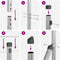 vidaXL - Hekpalen - met - Spike - - - 7 - stuks - - - Ø32 - mm - - - 140 - cm - - - Gegalvaniseerd - Staal