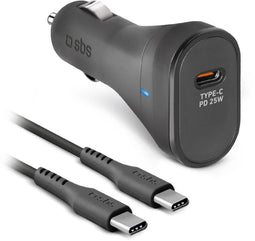 SBS TECRKITTCPD25W - Oplader - 25W USB type-C - Sigarettenaansteker