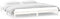 vidaXL - Bedframe - LED - massief - hout - wit - 180x200 - cm