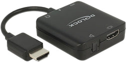 Delock 62784 - HDMI naar audio extractor - 4K 30Hz - Zwart