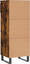 vidaXL - Schoenenkast - 40x36x105 - cm - bewerkt - hout - gerookt - eikenkleurig