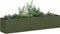 vidaXL - Plantenbak - 200x40x40 - cm - koudgewalst - staal - olijfgroen