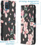 iMoshion Hoesje Geschikt voor Samsung Galaxy A12 Hoesje Met Pasjeshouder - iMoshion Design Softcase Bookcase - Meerkleurig / Blossom Watercolor Black