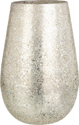 J-Line kaarshouder Glinstering - glas - goud - large