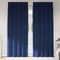 vidaXL - Zwarte - Luxe - Gordijnen - met - Top - Tape - 2 - stuks - Donkerblauw - Fluweel