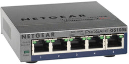 Netgear ProSAFE GS105E - Managed Switch - 5x Gigabit poorten - VLAN QoS