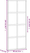 vidaXL - Schuifdeur - 76x205 - cm - gehard - glas - en - aluminium - zwart