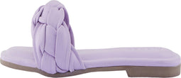 Pieces PCVERA - Dames Sandalen - Gevlochten band 100% leer - Lavendula