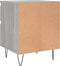 vidaXL - Nachtkastje - 40x35x50 - cm - bewerkt - hout - grijs - sonoma - eikenkleurig