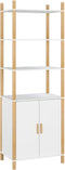 vidaXL - Hoge - kast - 60x40x173 - cm - bewerkt - hout - wit