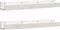 vidaXL - Wandschappen - 2 - st - 80x12x9 - cm - massief - grenenhout - wit
