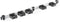 Toolflex Bezemhouder - Tuingereedschap Ophangsysteem - Aluminium rail 94 cm - 5 houders - Zwart