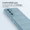 imoshion Hoesje - Geschikt voor Samsung Galaxy S21 FE - EasyGrip Backcover - Lichtblauw