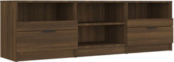 vidaXL - Tv-meubel - 150x33,5x45 - cm - bewerkt - hout - bruin - eikenkleur