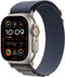 Apple Watch Ultra 2 - GPS + Cellular - 49mm - Titanium kast met Blue Alpine Loop - Small
