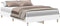 vidaXL - Bedframe - zonder - matras - 140x190 - cm - spaanplaat - wit