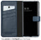 Selencia Galaxy A52(s) - Echt Lederen Bookcase - 3 Pashouders - Blauw