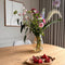 QUVIO Vaas - Bloemenvaas - Gekreukt design - Beige