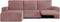 Hoes voor chaise longue met korte armleuning links Eysa JAZ Roze 120 x 120 x 360 cm