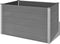 vidaXL - Plantenbak - verhoogd - 150x100x91 - cm - HKC - grijs