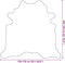 vidaXL - Vloerkleed - 150x170 - cm - echte - runderhuid - bruin - en - wit